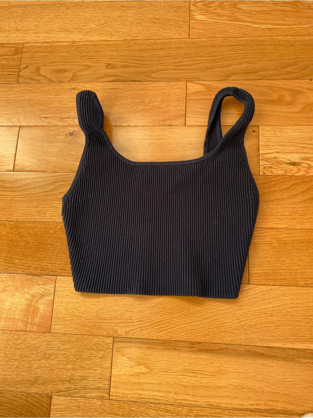 Navy Aritzia Babaton Ribbed Tank